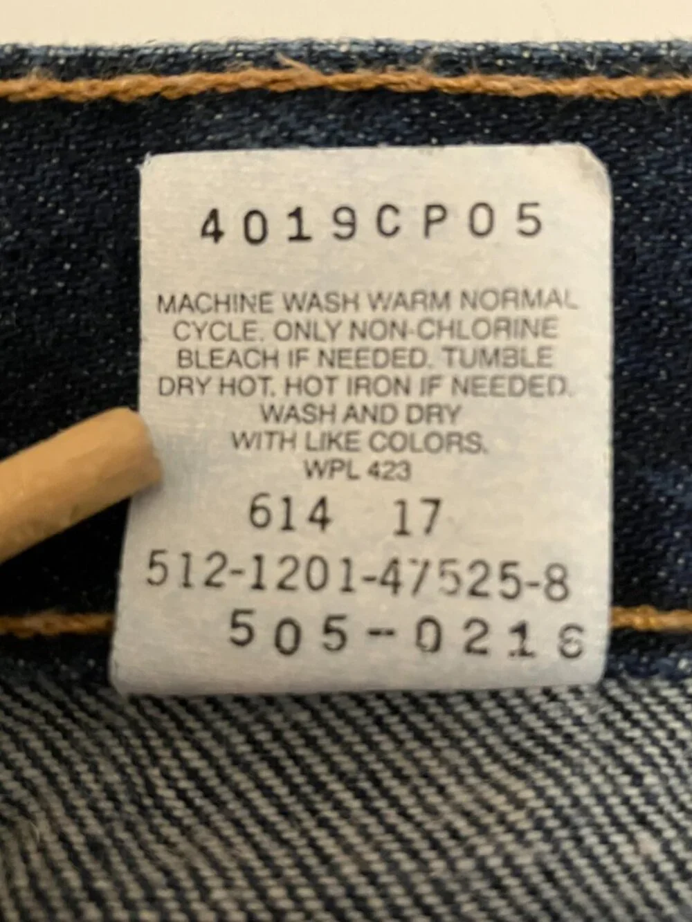 Vtg Levis 505 Jeans Made in USA Dark Wash Denim Mens 38x30 *True 36*